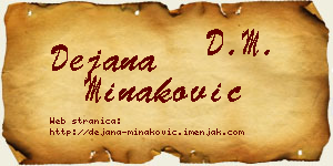 Dejana Minaković vizit kartica